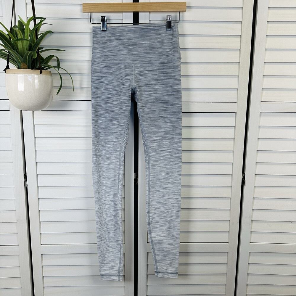 Lululemon Wunder‎ Under Hi-Rise Tight Gray Ombre Melange Full On Luon Size 4